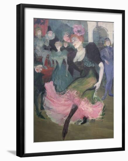 Marcelle Lender Dancing Bolero-Henri de Toulouse-Lautrec-Framed Art Print