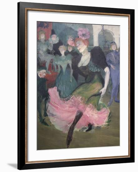 Marcelle Lender Dancing Bolero-Henri de Toulouse-Lautrec-Framed Art Print