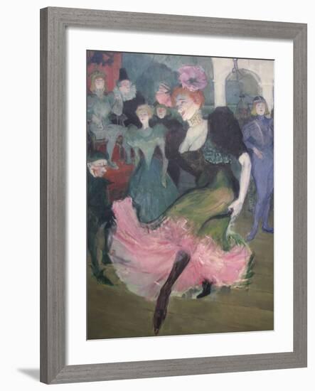 Marcelle Lender Dancing Bolero-Henri de Toulouse-Lautrec-Framed Art Print