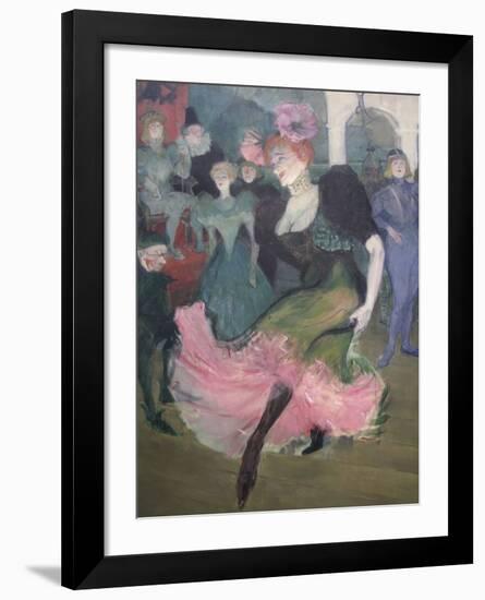 Marcelle Lender Dancing Bolero-Henri de Toulouse-Lautrec-Framed Art Print