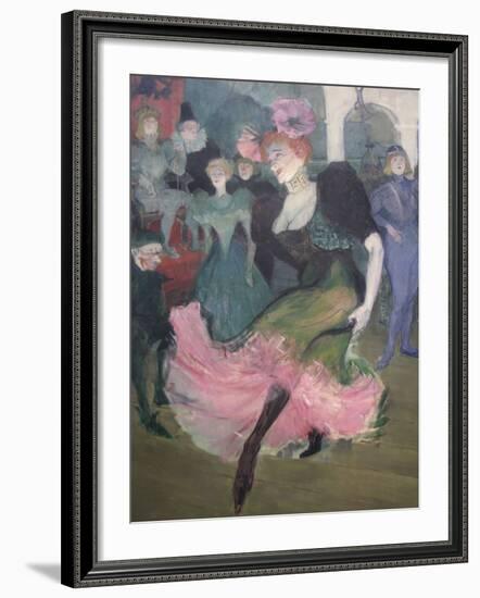 Marcelle Lender Dancing Bolero-Henri de Toulouse-Lautrec-Framed Art Print