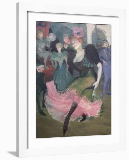 Marcelle Lender Dancing Bolero-Henri de Toulouse-Lautrec-Framed Art Print