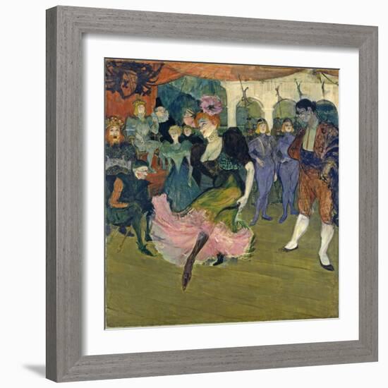 Marcelle Lender Dancing the Bolero in 'Chilperic', 1895-Henri de Toulouse-Lautrec-Framed Giclee Print