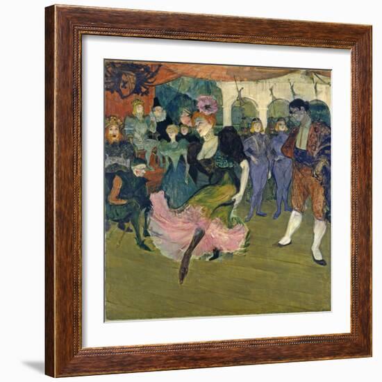 Marcelle Lender Dancing the Bolero in 'Chilperic', 1895-Henri de Toulouse-Lautrec-Framed Giclee Print