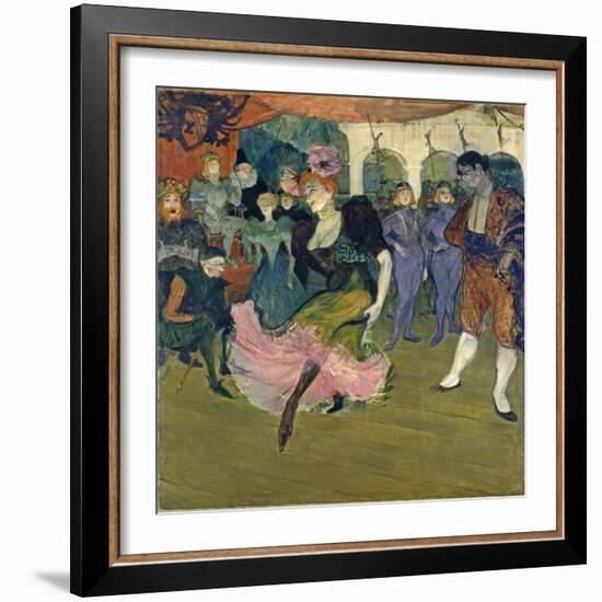 Marcelle Lender Dancing the Bolero in 'Chilperic', 1895-Henri de Toulouse-Lautrec-Framed Giclee Print