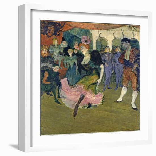 Marcelle Lender Dancing the Bolero in 'Chilperic', 1895-Henri de Toulouse-Lautrec-Framed Giclee Print