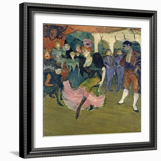 Marcelle Lender Dancing the Bolero in 'Chilperic', 1895-Henri de Toulouse-Lautrec-Framed Giclee Print