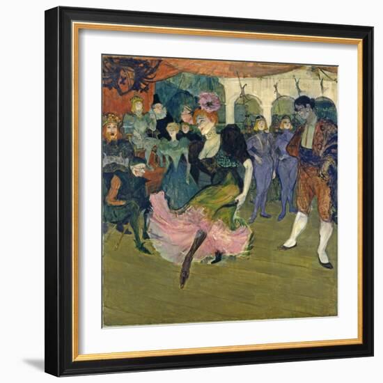 Marcelle Lender Dancing the Bolero in 'Chilperic', 1895-Henri de Toulouse-Lautrec-Framed Giclee Print