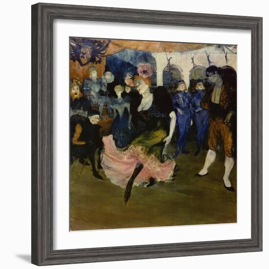 Marcelle Lender Dancing the Bolero in 'Chilperic', 1896-Henri de Toulouse-Lautrec-Framed Premium Giclee Print
