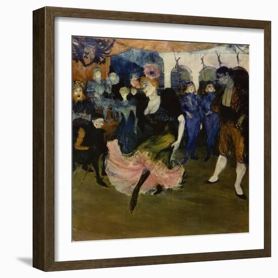 Marcelle Lender Dancing the Bolero in 'Chilperic', 1896-Henri de Toulouse-Lautrec-Framed Premium Giclee Print