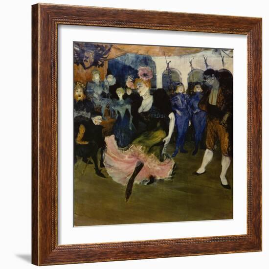 Marcelle Lender Dancing the Bolero in 'Chilperic', 1896-Henri de Toulouse-Lautrec-Framed Premium Giclee Print