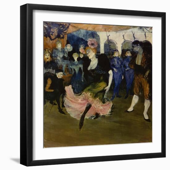 Marcelle Lender Dancing the Bolero in 'Chilperic', 1896-Henri de Toulouse-Lautrec-Framed Premium Giclee Print