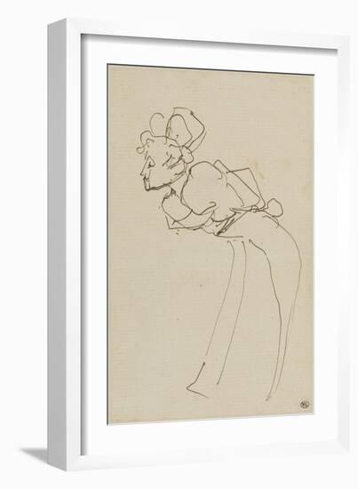 Marcelle Lender dans Chilpéric de profil-Henri de Toulouse-Lautrec-Framed Giclee Print