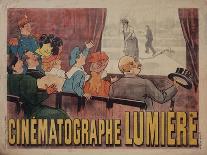 Poster for Cinematograph Lumiere-Marcellin Auzolle-Framed Stretched Canvas