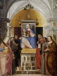 Virgin and Child with Saints-Marcello Fogolino-Framed Art Print