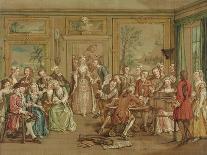 Scene in a Park, with Figures from the Commedia Dell'Arte, C.1735-Marcellus the Younger Laroon-Giclee Print