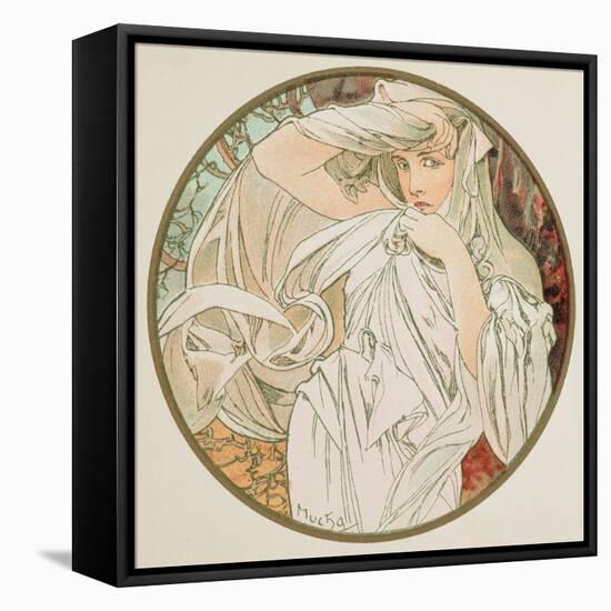 March, 1899 (Detail)-Alphonse Mucha-Framed Premier Image Canvas