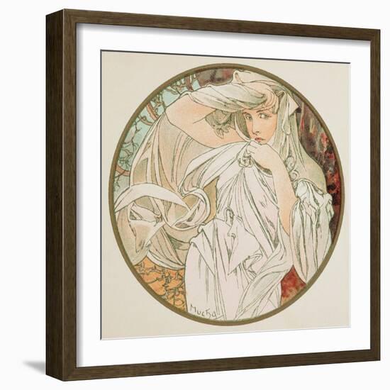 March, 1899 (Detail)-Alphonse Mucha-Framed Giclee Print