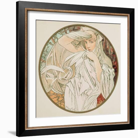 March, 1899 (Detail)-Alphonse Mucha-Framed Giclee Print