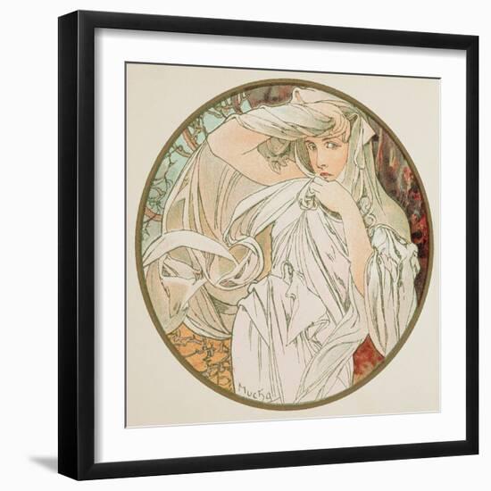 March, 1899 (Detail)-Alphonse Mucha-Framed Giclee Print