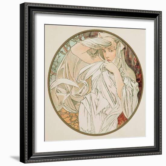 March, 1899 (Detail)-Alphonse Mucha-Framed Giclee Print