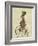 March Hare on Penny Farthing-Fab Funky-Framed Premium Giclee Print