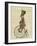 March Hare on Penny Farthing-Fab Funky-Framed Premium Giclee Print