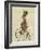 March Hare on Penny Farthing-Fab Funky-Framed Premium Giclee Print