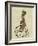 March Hare on Penny Farthing-Fab Funky-Framed Premium Giclee Print