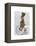 March Hare on Penny Farthing-Fab Funky-Framed Stretched Canvas