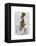 March Hare on Penny Farthing-Fab Funky-Framed Stretched Canvas