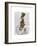 March Hare on Penny Farthing-Fab Funky-Framed Premium Giclee Print