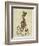 March Hare on Penny Farthing-Fab Funky-Framed Art Print