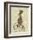 March Hare on Penny Farthing-Fab Funky-Framed Art Print