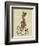 March Hare on Penny Farthing-Fab Funky-Framed Art Print