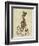 March Hare on Penny Farthing-Fab Funky-Framed Art Print