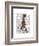 March Hare on Penny Farthing-Fab Funky-Framed Art Print