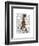 March Hare on Penny Farthing-Fab Funky-Framed Art Print