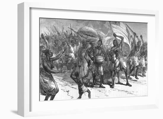 'March of Ashantee Warriors', c1880-Unknown-Framed Giclee Print