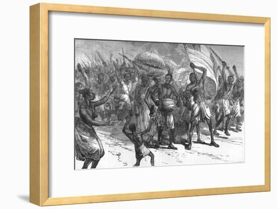 'March of Ashantee Warriors', c1880-Unknown-Framed Giclee Print