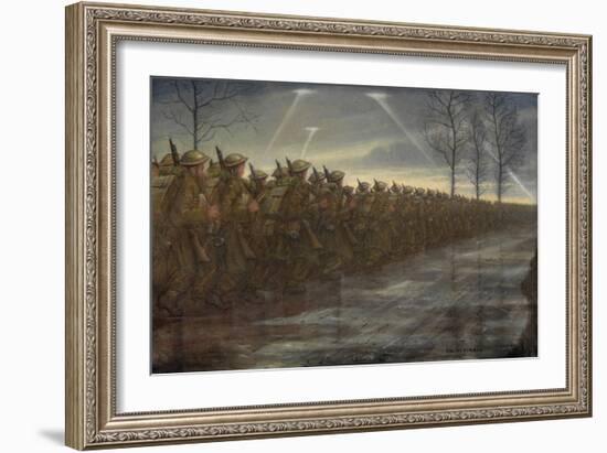 March of Civlisation, 1940 (Oil on Canvas)-Christopher Richard Wynne Nevinson-Framed Giclee Print