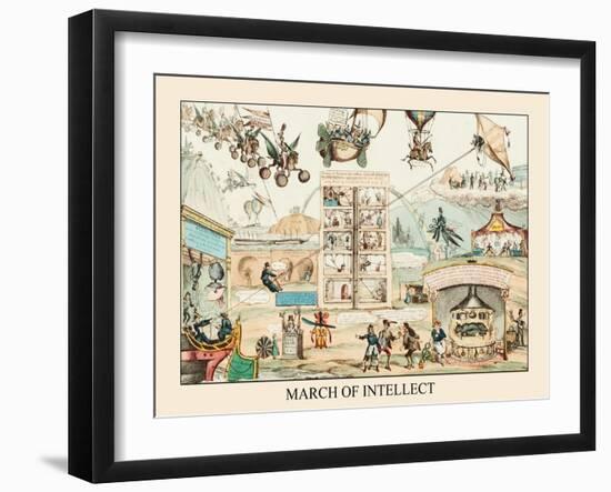 March Of Intellect, No. 2-James Gillray-Framed Art Print