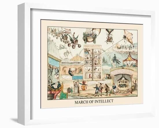 March Of Intellect, No. 2-James Gillray-Framed Art Print