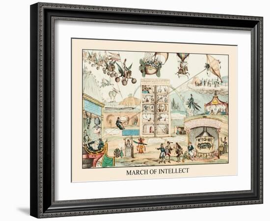 March Of Intellect, No. 2-James Gillray-Framed Art Print