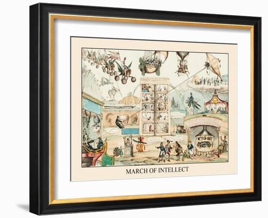 March Of Intellect, No. 2-James Gillray-Framed Art Print