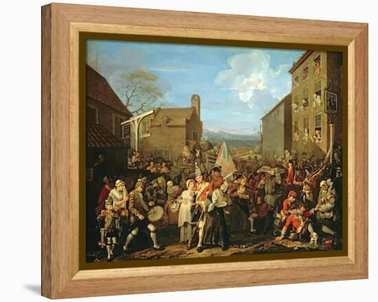 March of the Guards to Finchley, 1750-William Hogarth-Framed Premier Image Canvas