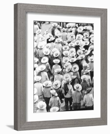 March of the Workers, Mexico City, 1926-Tina Modotti-Framed Giclee Print