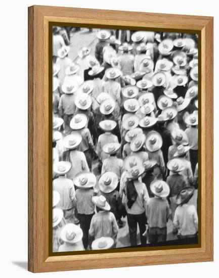 March of the Workers, Mexico City, 1926-Tina Modotti-Framed Premier Image Canvas
