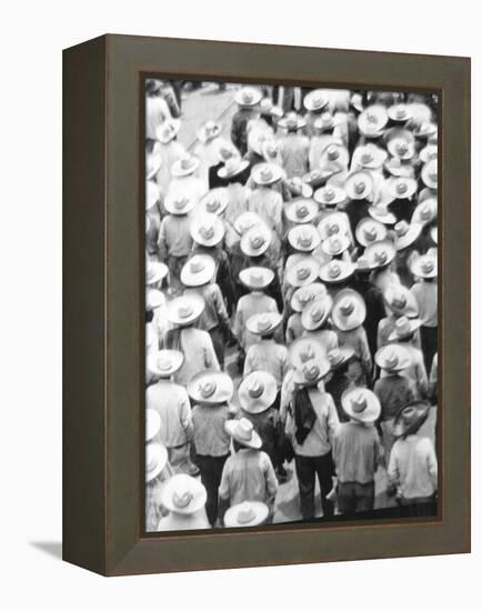 March of the Workers, Mexico City, 1926-Tina Modotti-Framed Premier Image Canvas