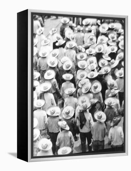 March of the Workers, Mexico City, 1926-Tina Modotti-Framed Premier Image Canvas